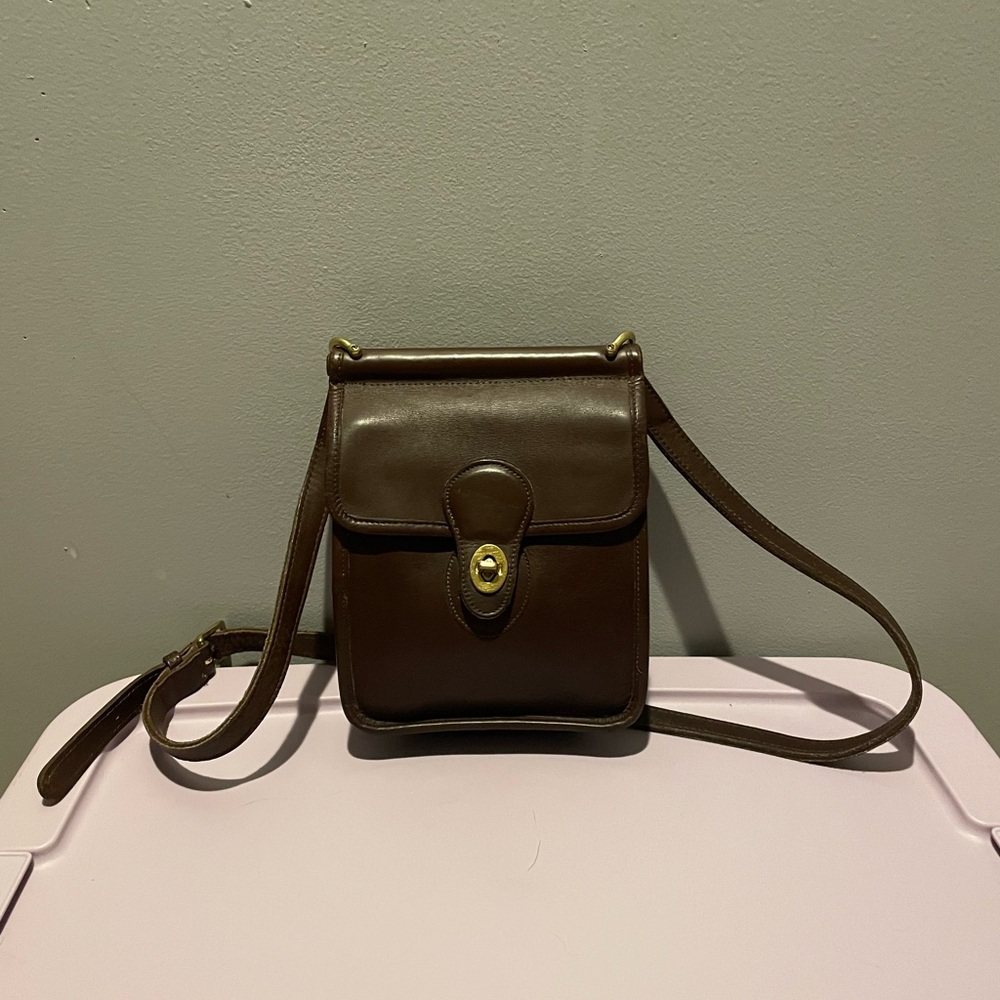 Coach Brown Leather Crossbody Bag